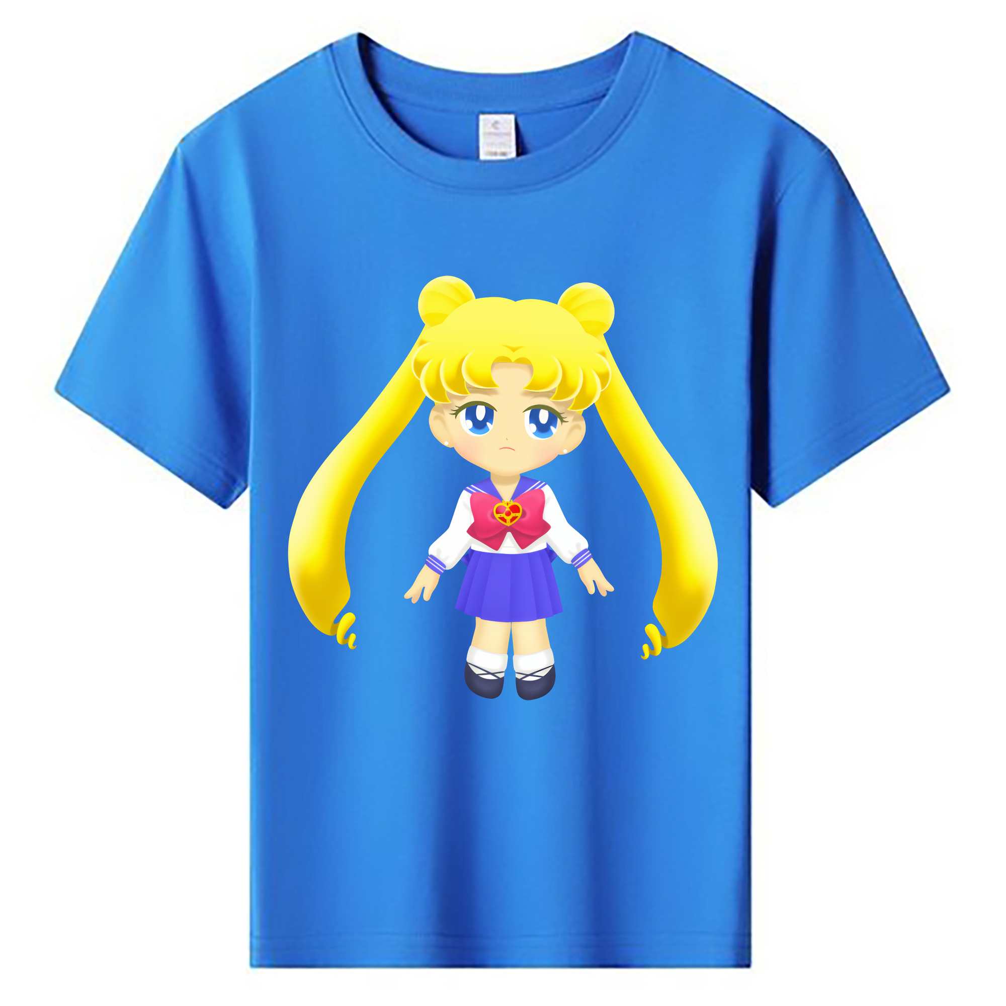 （画像用） 美少女戦士セーラームーン 愛野 美奈子 あいの みなこ Sailor Moon Aino Minako 綿100％キッズTシャツ（フロントプリント）
